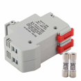thumbnail image 1 of Fuse Holder Base Din Rail Mount Fuse Holder Base 2 Pole Fuse Holder Base Dc Fuse Holder Base Power Distribution Control Equipment Fuse Holder Base 2 Pole DIN Rail Mount Power, 1 of 8