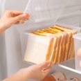thumbnail image 4 of EGNMCR Storage Containers, Kitchen Storage & Organization Airtight Bread Storage Containers Bread Box Plastic Reusable Loaf Cake Clear Bread Dispenser Fresh Bread Organizer Bin bread storage, 4 of 7