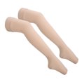 thumbnail image 2 of Women Thigh Socks, Breathable Comfortable Preventing Blocks High Compression Open Toe Thigh Socks  For Home L, 2 of 8