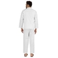 thumbnail image 4 of Inkmeso Ensemble de Pyjama Classique Uni en Coton, Pyjama Boutonné pour Hommes, 2 Pcs, Tenue de Nuit, 4 of 7