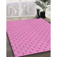 thumbnail image 3 of Ahgly Tapis Rond Lavable en Machine Intérieur Transitionnel Violet Violet, 3 Pieds Rond, 3 of 7