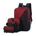 thumbnail image 2 of Vaidha Backpack Three Piece Set, Large Capacity USB Student Backpack, Suitable For School And Outdoor Travel, Computer Bag For Men And Women With Large Capacity, 2 of 2