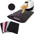 thumbnail image 1 of Cat Litter Trapping Mat Black Double Layer Kitty Litter Trapper Pad  Non-Slip 12x12 in, 1 of 6