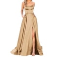 thumbnail image 1 of Ketyyh-chn99 Robes de Bal pour Femmes Robe d'Été Robe de Soirée Formelle Robe de Bal Dames Élégante Ligne A Soirée Mariage Robes Kaki,3TG, 1 of 5