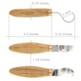 thumbnail image 2 of Wood Carving Tools Kit Wood Carving Set Wood Carving Hook Knife Set Spoon Carving Tools Spoon Knife Set Bowl Scoop Cup Carving Tools Wood Gouges (Spoon Carving Kit), 2 of 4