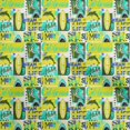 thumbnail image 1 of oneOone Tissu Viscose Georgette Jaune California Ocean Ride Matériel de Couture Tissu Imprimé au Mètre 42 Pouces de Large, 1 of 4
