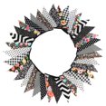 thumbnail image 1 of 33 Ft Vintage Flower Fabric Bunting Banner 36 Triangle Flag For Party Decor, 1 of 9