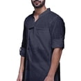 thumbnail image 2 of Atasi Kurta Pyjama Uni pour Hommes à Col Mandarin Kurta Pyjama Ethnique, 2 of 5