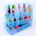 thumbnail image 4 of EIGTHTAIL Casewin 3 Tier Blue Transparent Plastic Stackable Storage Box - Adjustable Compartment Slots - Max 30 Compartments - Container for Storing & Organising Toys  Jewellery  Beads  A, 4 of 7