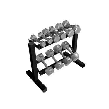 CAP Barbell Support d'haltères à deux niveaux 24" Noir