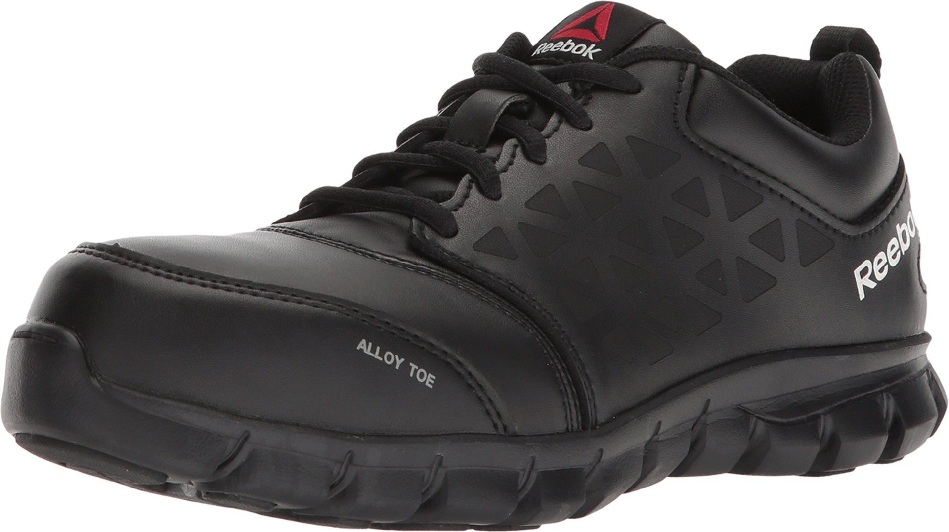 Reebok Work Men's Sublite Cushion Work EH Black Leather 7.5 E US