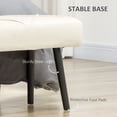thumbnail image 4 of HOMCOM 39" End of Bed Bench, Upholstered Entryway Bench for Living Room, 4 of 9