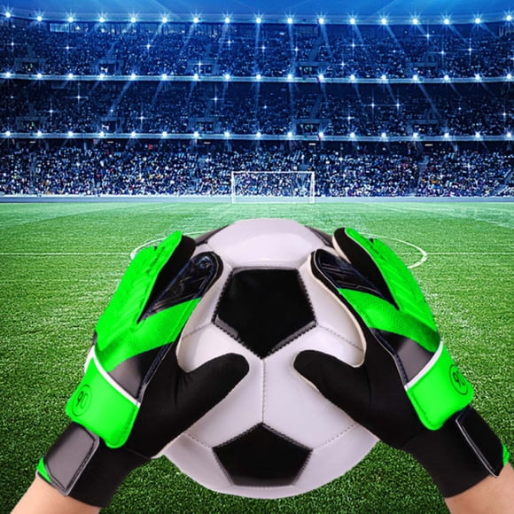 Football Goalkeeper Gloves Rubber Palm Impact Proof Goalie Gloves Hand Protection For Training Match