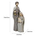 thumbnail image 2 of Resin Craft Traditional Nativity Scene Figures, Comfortable Ornament For Family, Exquisite Home Decor, Ideal Gift For Religious Inspiration, 2 of 8