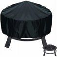 thumbnail image 5 of Round Fire Pit Cover, Outdoor Patio Garden Waterproof Fire Pit Cover (85×85×40cm), 5 of 5