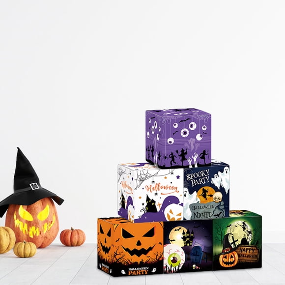 Fwttom Halloween Paper, The Printed of The Halloween Candy and Snack Gift Box Is Used for Decorating Holiday Scenes and Party Settings Multi Functional Applications Are Perfec