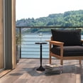 thumbnail image 2 of Butler Specialty Company Landon Outdoor Round Metal Pedestal Side Table - Bronze, 2 of 6