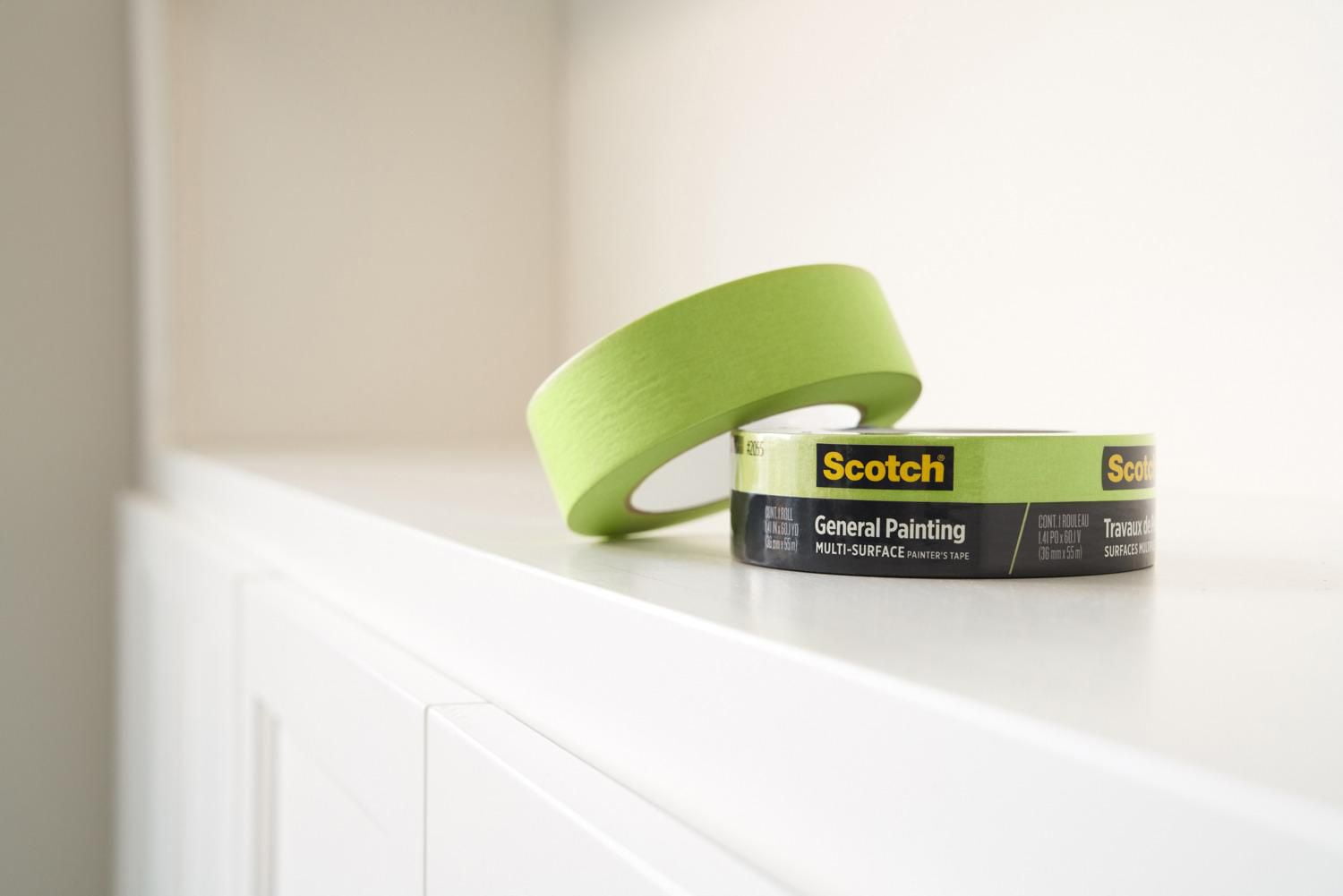 Ruban pour peintres pour surfaces multiples à usage général Scotch®, 2055-36NP, 36 mm x 55 m (1,41 po x 60,1 v)