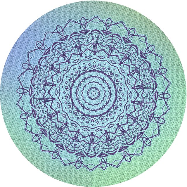 Ahgly Company Tapis Rond Lavable en Machine Intérieur Transitionnel Bleu Acier, 3 Pieds Rond