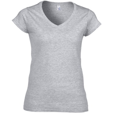 Gildan T-Shirt Doux à Col en V pour Femmes