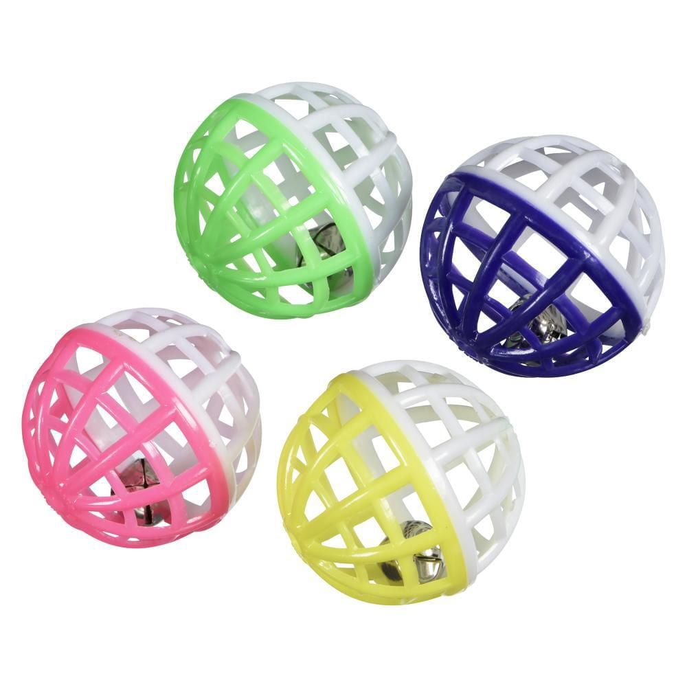 Catit Jingle Balls with Bells Cat Toy 4 pack