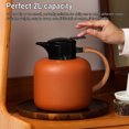 thumbnail image 4 of Thermal Coffee Carafe, 2L Capacity 304 Stainless Steel Inner Insulated Coffee Carafe  for Keeping Cold, 4 of 7