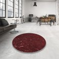 thumbnail image 4 of Ahgly Company Machine Washable Indoor Square Transitional Fire Brick Red Area Rugs, 3' Square, 4 of 7