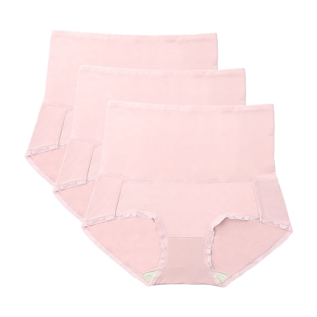 3 pcs Womens Modal Cotton Underwear High Waist Tummy Control Full Coverage Briefs Comfy Stretchy Ladies Panties