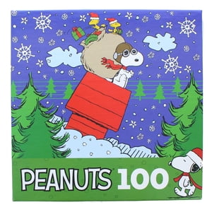 Peanuts 100 Piece Kids Jigsaw Puzzle | Snoopys Christmas Delivery