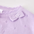 thumbnail image 4 of Besolor Girls Knit Cardigan Shrug Long Sleeve Button Closure Sweaters Cute Bowknot Front Cropped Tops Dress Cover Ups, 4 of 7