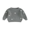 thumbnail image 1 of Chandails à Col pour Bébé Manches Longues Pulls Tricotés Amples, 1 of 7