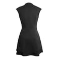 thumbnail image 5 of Women's Sexy Deep V Neck Cap Sleeve A Line Mini Club Party Dress, 5 of 5