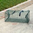 thumbnail image 3 of Foldable Fish Cage Rectangle Crab Fishing Tackle Dip Cast Net Cage Shrimp Catcher Pot Bait Trap Crayfish Outdoor Accessory, 3 of 6