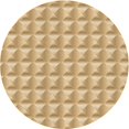 thumbnail image 1 of Ahgly Company Tapis d'Intérieur Lavables en Machine, Ronds, Transitionnels, Brun Cannelle, Ronds de 7', 1 of 7