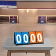 thumbnail image 1 of Portable Scoreboard, EDHITNR Waterproof Leather Mounted Flip Scoreboard, PU Card Race Scoreboard with Metal Coil for Basketball Badminton Table Tennis, 1 of 6