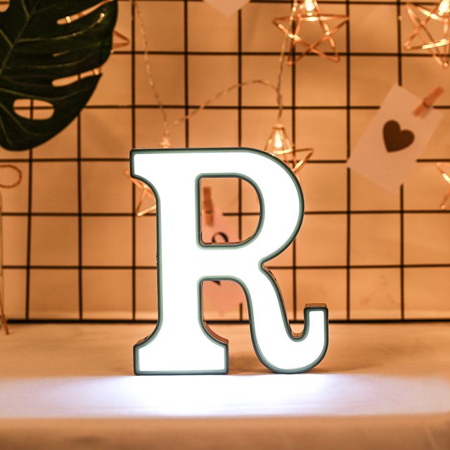 RKSTN Night Light Creative LED Letter Lights Night Light Plastic English Letters Light Lamp Decor Led Lights