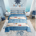thumbnail image 2 of Erosebridal Rustic Lake House Bedding Queen Comforter Set, Retro Paddle Wooden Board Down Comforter, Reversible 3-Piece, Reversible, 2 of 7
