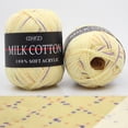 thumbnail image 4 of 50 G/balle Fil Coloré 3 Brins Fil Fait Main Bricolage Fil Fait Main Bricolage Coloré Foulard Coussin Couverture Tricot Crochet Doux Coton Lait, 4 of 6