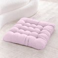 thumbnail image 1 of Solid Color Soft Chair Cushion 40x40cm for Dining Chairs and Seats Polyester Fiber Filled Cushion Pad with Solid Wood Frame Comfortable Home Seat Support, 1 of 7