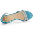 thumbnail image 4 of BLISSFUL STEP Women's Glitter Ankle Strap Stiletto Heel Sandals, 4 of 6