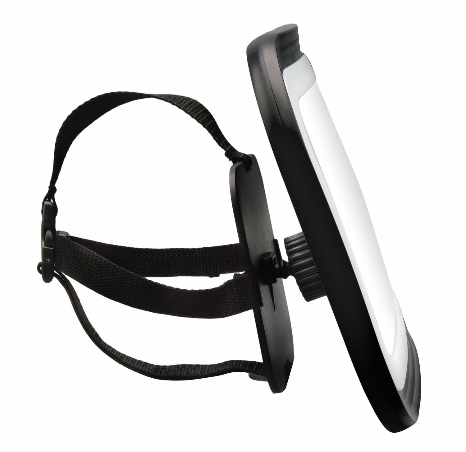 GoldBug Glow Rétroviseur de siège d’auto pour bébé orienté vers l’arrière, télécommande LED réglable, noir