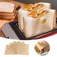thumbnail image 1 of Face & Storage Bags Reusable Toaster Bags 12 Pack Non Stick Toaster Bags For Grilled Cheese Sandwiches Chicken Pizza Pastries Heat, 1 of 7
