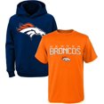 thumbnail image 1 of Outerstuff NFL Youth 8-20 Polyester Performance Primary Logo Hoodie & T-Shirt 2 Pack Set (14-16 Denver Broncos), 1 of 5