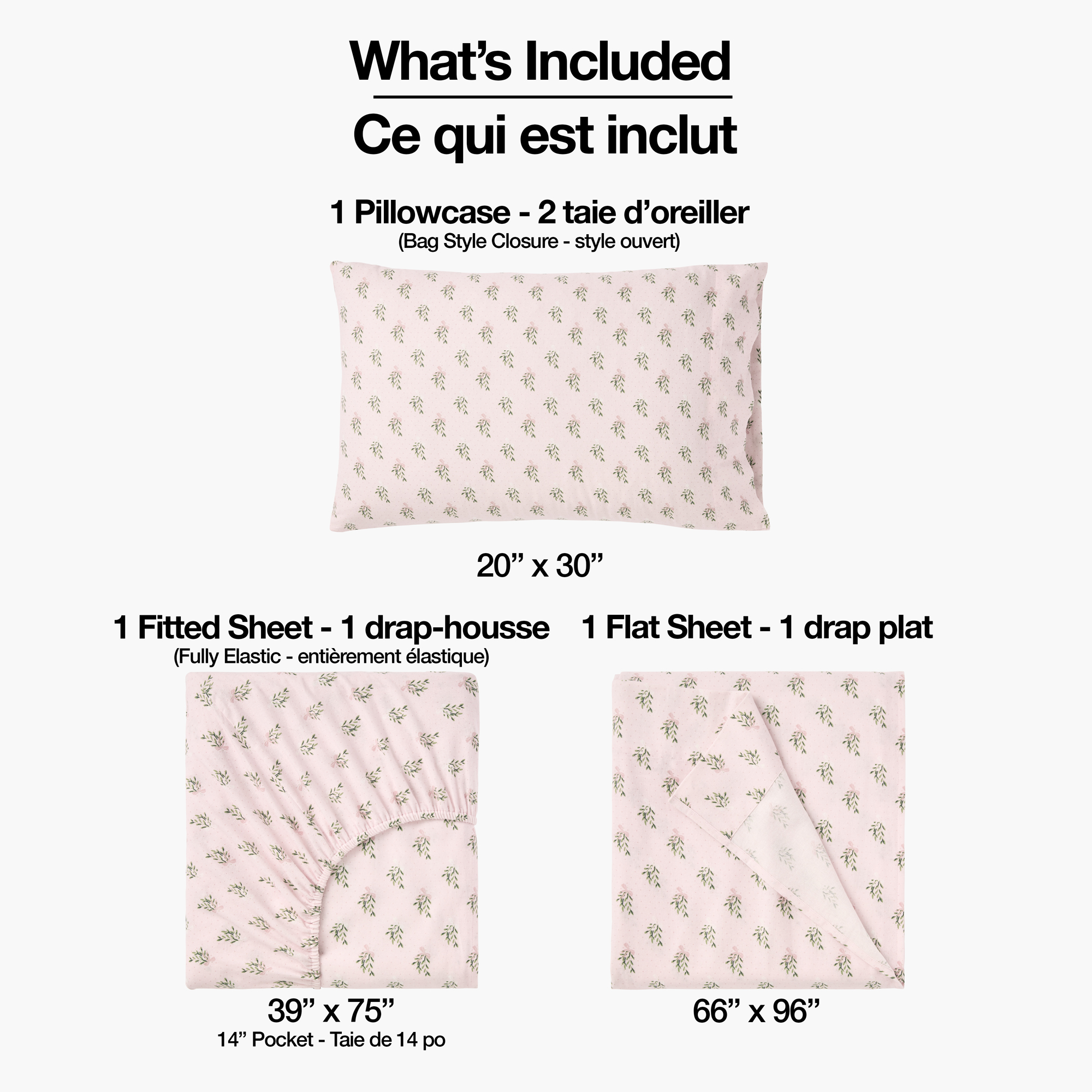 Holiday Time Queen Flannel Sheet Set
