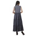 thumbnail image 4 of Moomaya Robe d'Été Longue Imprimée pour Femmes en Rayonne Sans Manches, 4 of 4