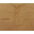 thumbnail image 3 of Atasi Kurta pour Homme à Col Rond en Coton, Manches Retroussables, Chemise Brune - XX-Grand, 3 of 7
