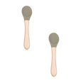 thumbnail image 1 of Oleegame 2PC Stainless Steel Cutlery Set Feeding Complementary Food Spoon Baby Food Grade Silicone Soft Spoon Children Learn To Eat Training Tableware Baby Spoon Green, 1 of 4