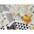 thumbnail image 5 of oneOone Velvet Yellow Fabric Triangle Craft Projects Decor Fabric Printed By The Yard 58 Inch Wide, 5 of 5