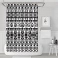 thumbnail image 1 of Mid Century Neutral Geometric Abstract (5) Shower Curtains Reusable Shower Liner,Simple Polyester Bathroom Curtain,bath curtain shower liners with plastic hook 72x72Inch, 1 of 4