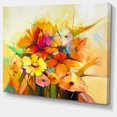 thumbnail image 2 of Fantastic Colorful Gerbera Flowers - Large Floral Canvas Art Print, 2 of 4